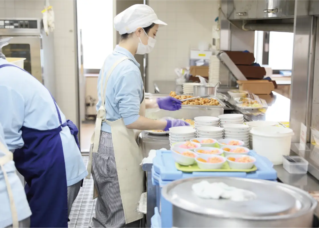 社員食堂の風景
